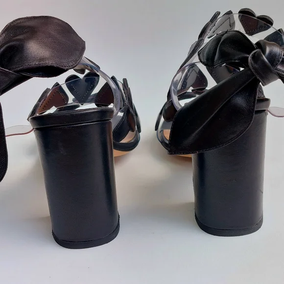 SOLD Laurence Dacade black leather Tamara ankle strap sandals, EU40, NWT, flaw - Picture 7 of 16